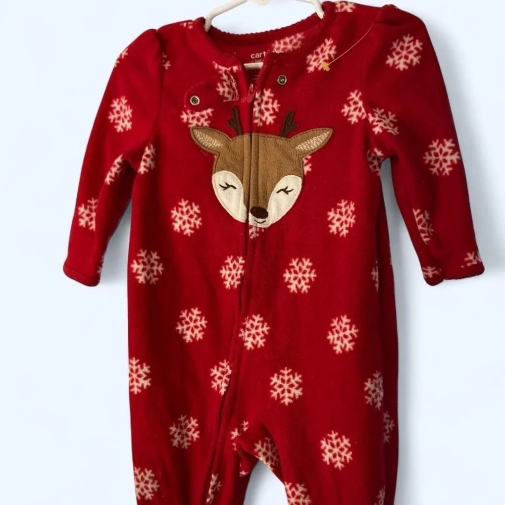 Red Carter's baby sleeper #babyfashion 12M